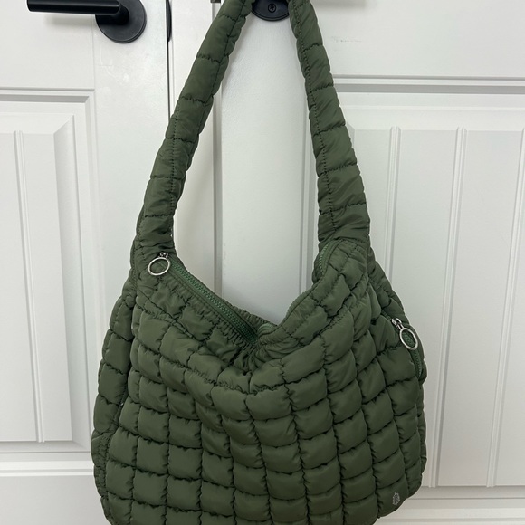 Free People Olive Quilted Hobo Bag - Picture 3 of 4